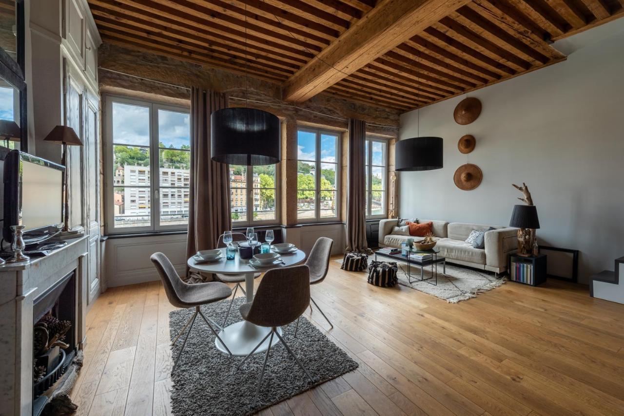 Апартаменты Le Loft Ethnic - Avec Jolie Vue Sur La Saone Лион Экстерьер фото