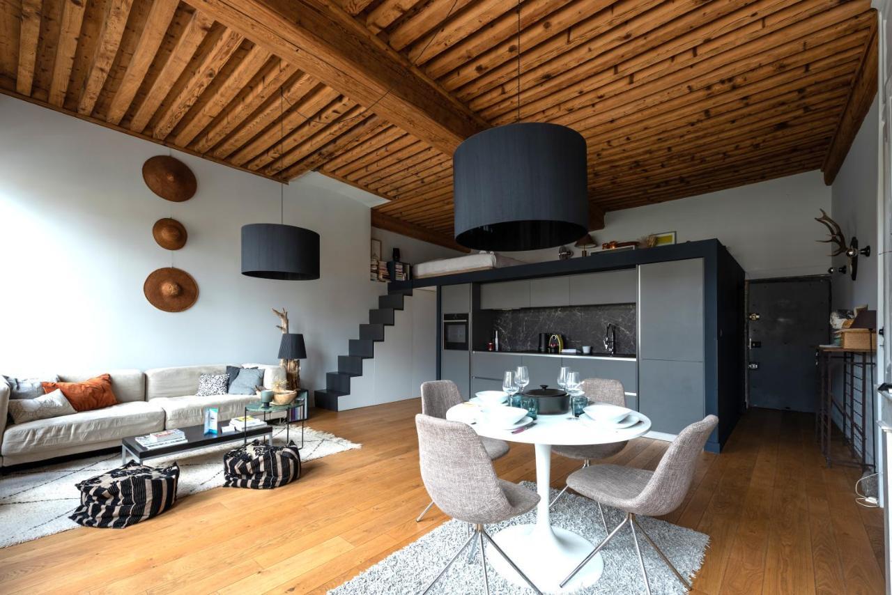 Апартаменты Le Loft Ethnic - Avec Jolie Vue Sur La Saone Лион Экстерьер фото