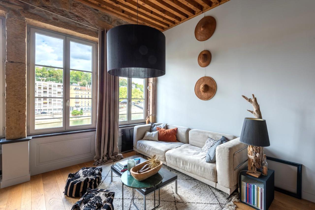 Апартаменты Le Loft Ethnic - Avec Jolie Vue Sur La Saone Лион Экстерьер фото